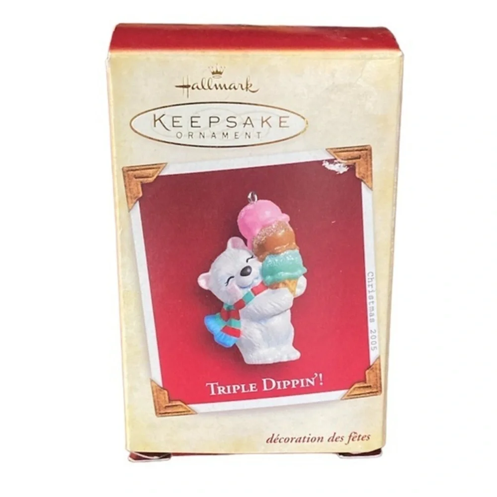 NIB HALLMARK 2005 Keepsake Ornament- Triple Dippin